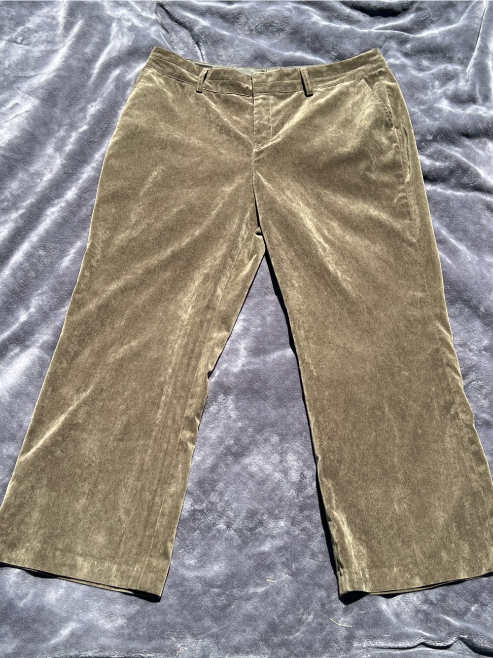 Coldwater Creek Olive Green Wide-Leg trouser fit Pants